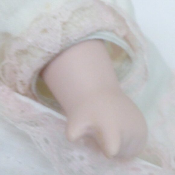 Porcelain Sleeping Baby Dolls Removable Outfits Hats Marked Trademarks Vintage - Picture 14 of 15